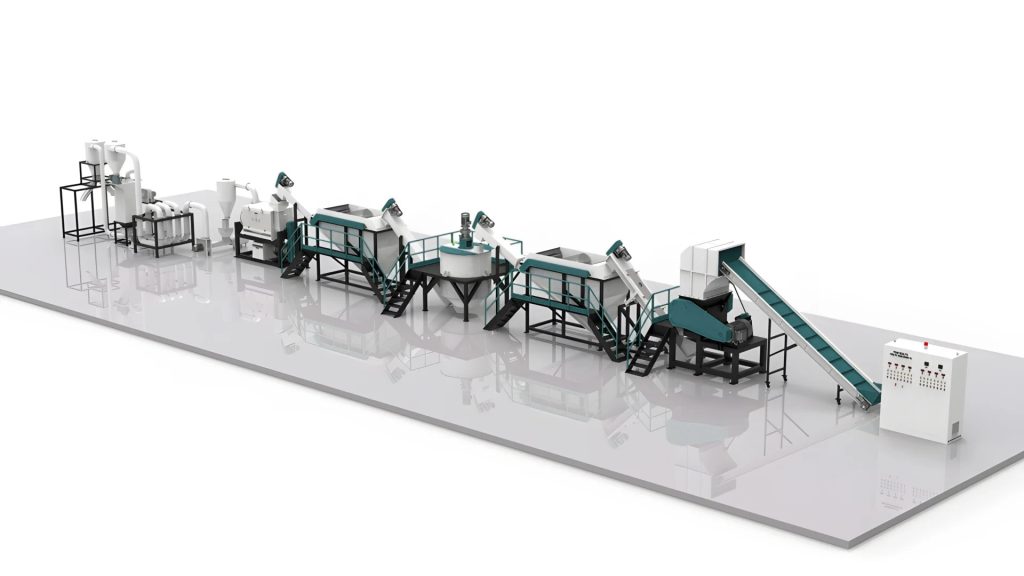 HDPE Rigid Milk Bottle Recycling Washing Line