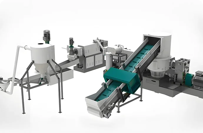 PP PE Film Crushing Pelletizing Line