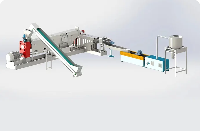 Rigid Plastic Granulating Pelletizing Line