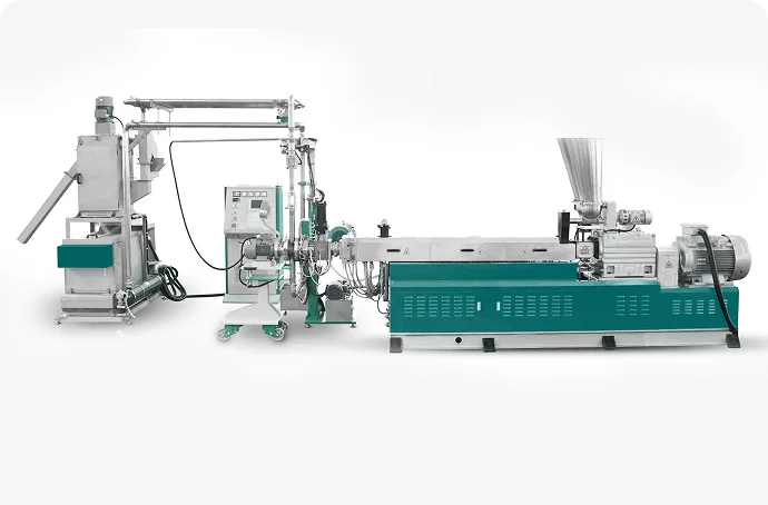 PET Flakes & Glass Fiber Twin Screw Pelletizing Line