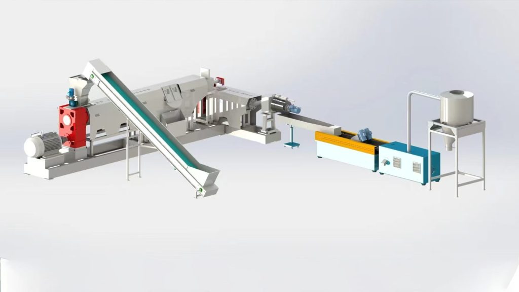 Rigid Plastic Granulating Pelletizing Line