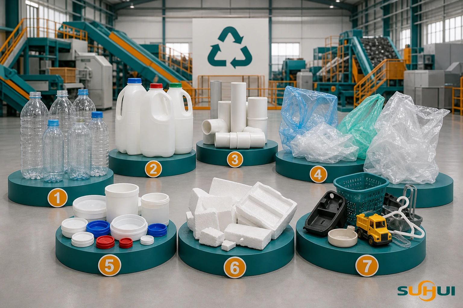What plastics can be recycled overview with plastic numbers 1 to 7 and recycling methods
