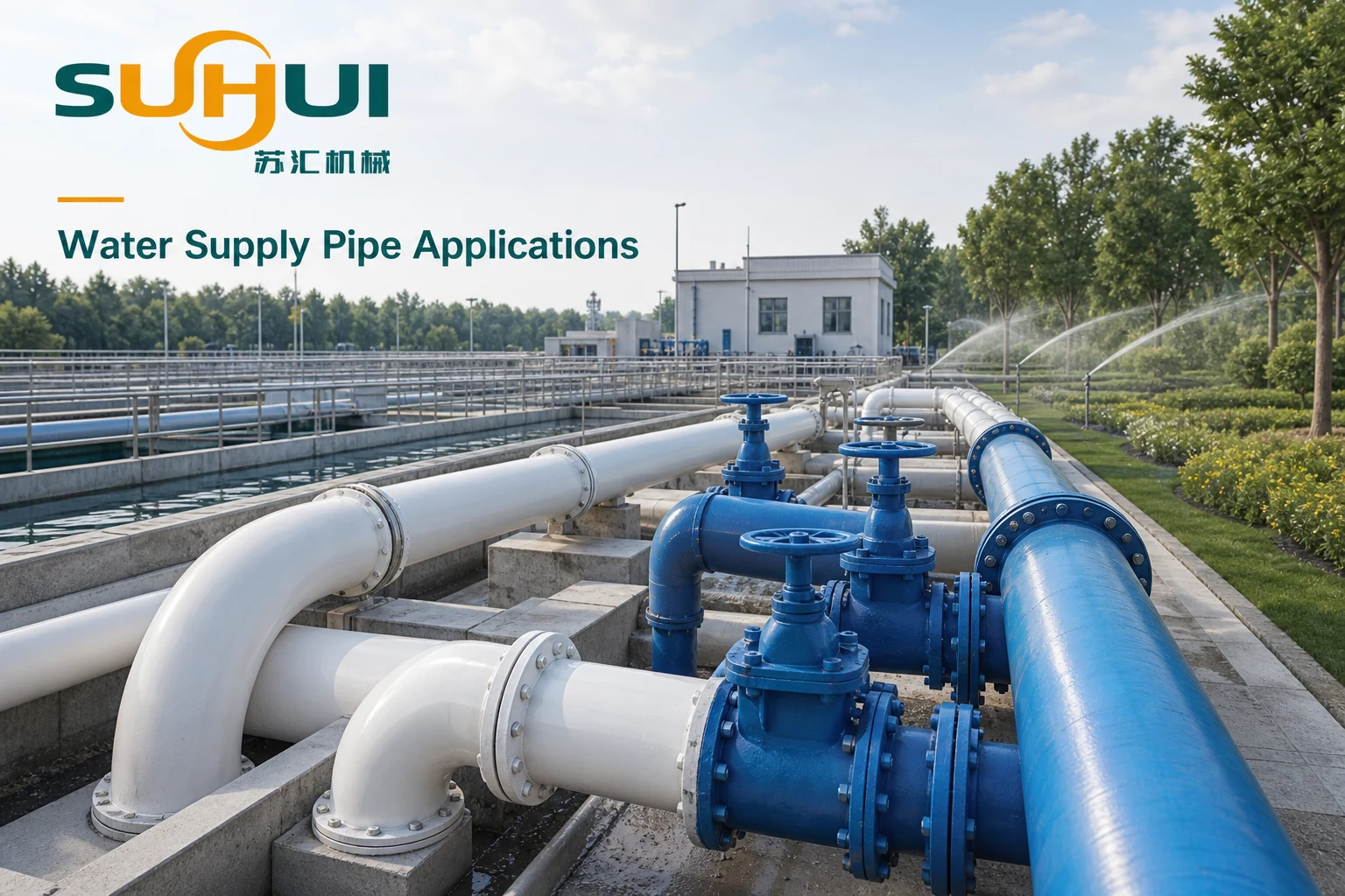 PVCO and plastic water pipe applications for municipal water supply and irrigation