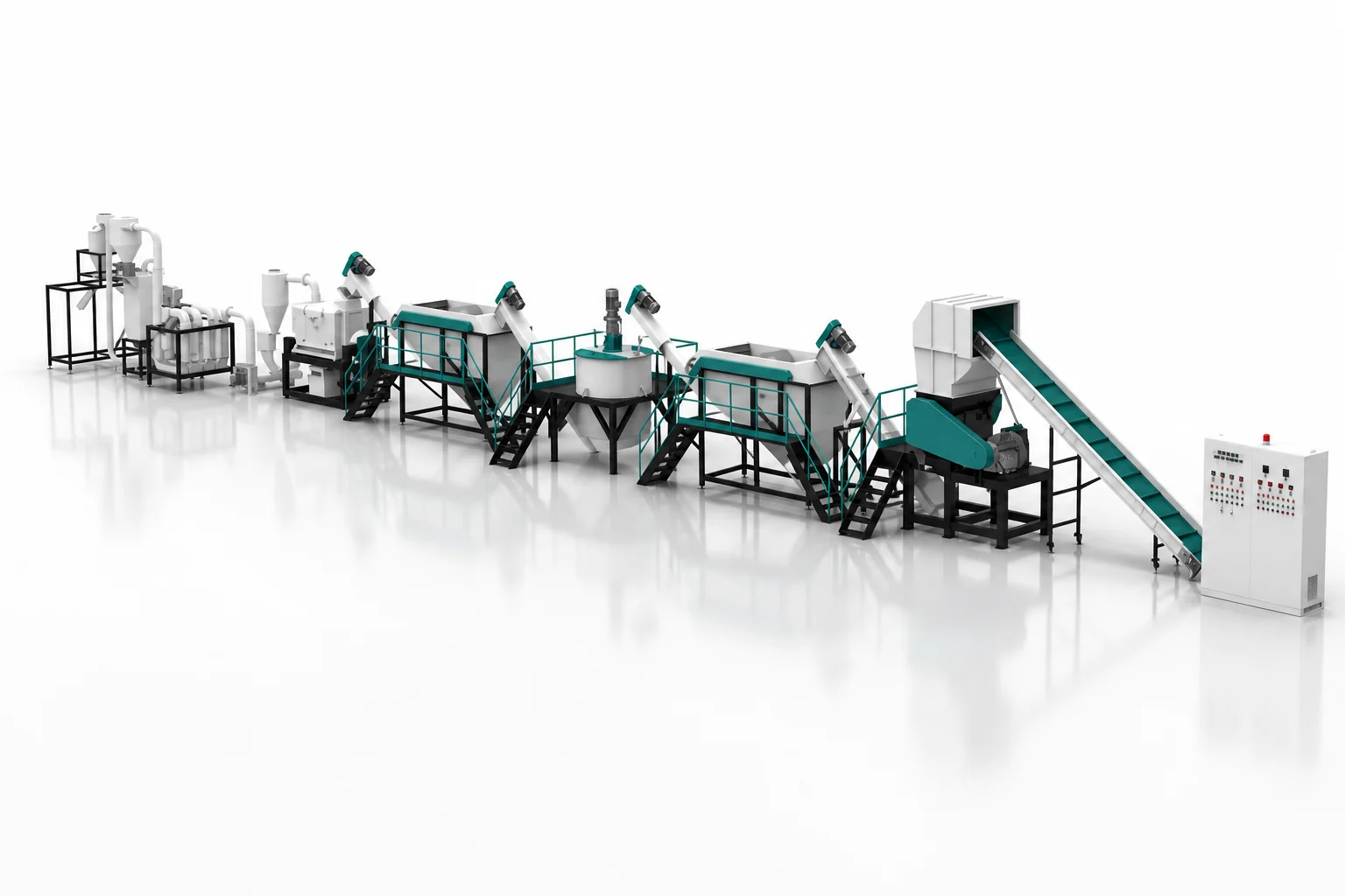 HDPE rigid milk bottle recycling washing line for clean HDPE flake production